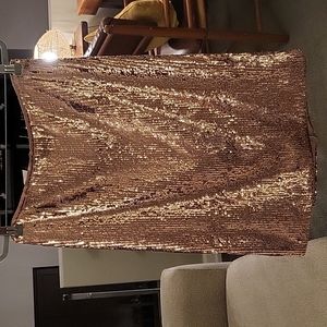 J. Crew Pink Champagne Sequined Skirt (6)